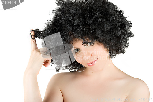 Image of frizzy woman