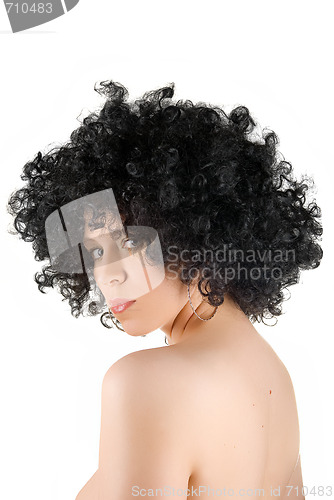 Image of frizzy woman