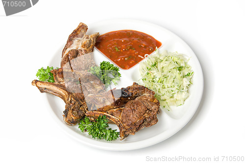 Image of Grilled meat with sauce