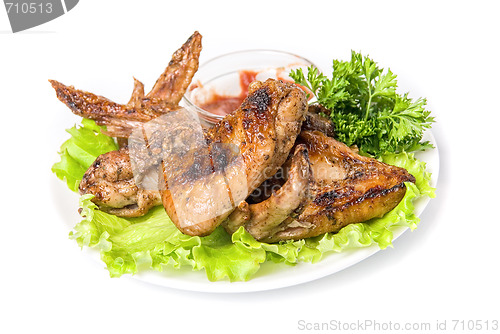 Image of Tasty grilled chicken wings