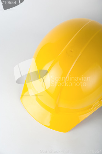 Image of Yellow builder helmet