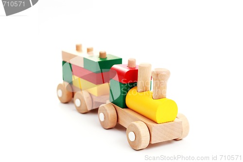 Image of wooden train