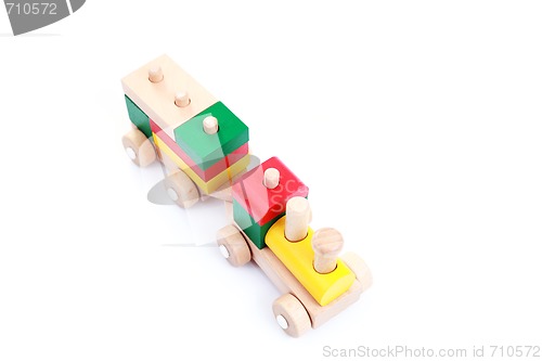 Image of wooden train