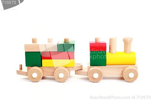 Image of wooden train