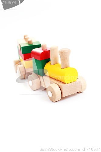 Image of wooden train