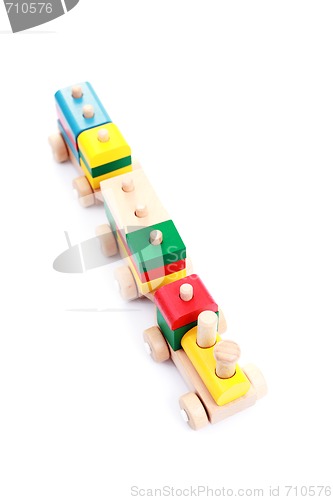 Image of wooden train