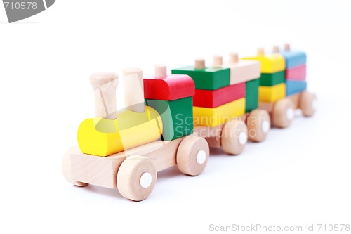Image of wooden train