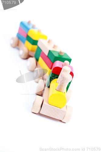Image of wooden train