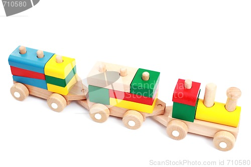 Image of wooden train