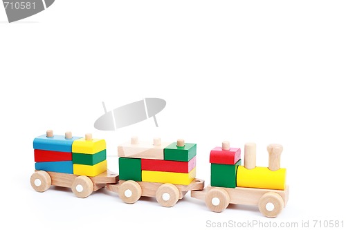 Image of wooden train