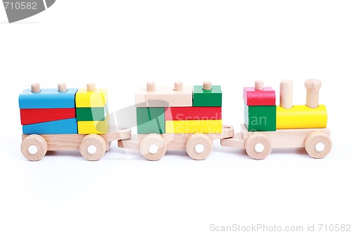 Image of wooden train