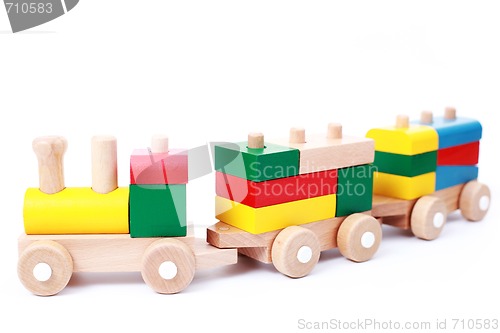 Image of wooden train