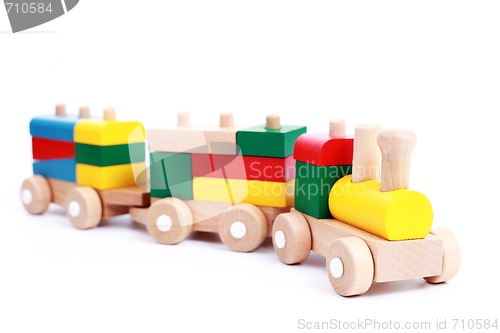 Image of wooden train