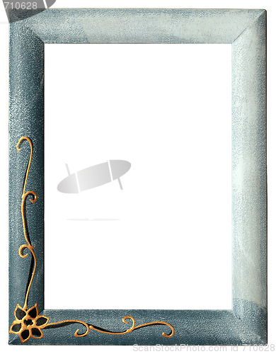 Image of Blank picture frame isolated on white