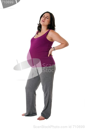 Image of Pregnant woman with back pain