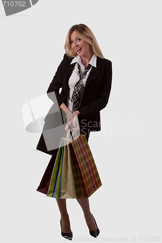 Image of Happy lady shopper