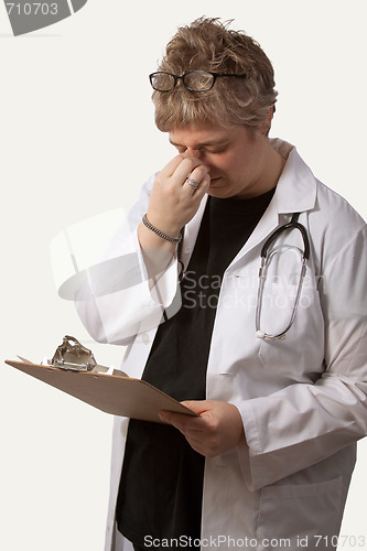 Image of Doctor with headache