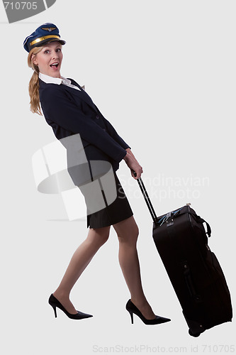 Image of Pulling heavy luggage