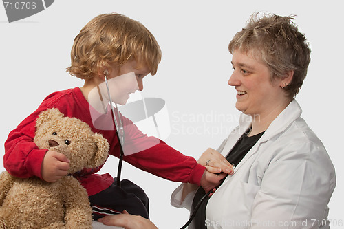 Image of Boy at doctors office