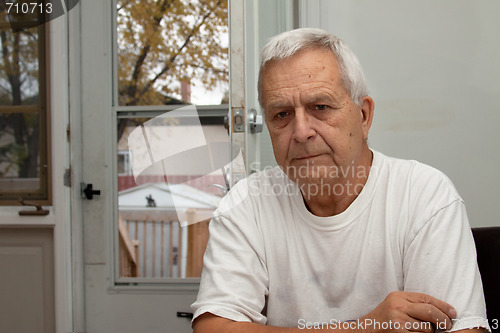 Image of Sad Senior man