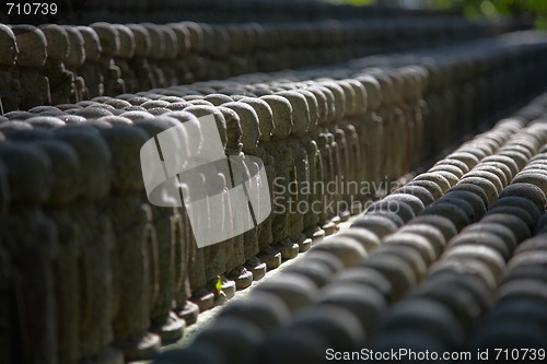 Image of Stone monks statues