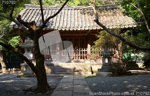 Image of Building on the territory Kotokuin Temple, Kamakura, Japan