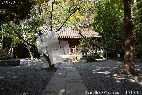 Image of Building on the territory Kotokuin Temple, Kamakura, Japan