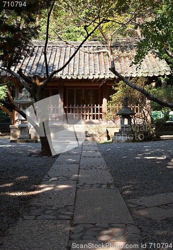 Image of Building on the territory Kotokuin Temple, Kamakura, Japan