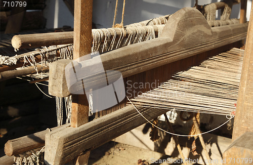 Image of Hand Weaving loom detail