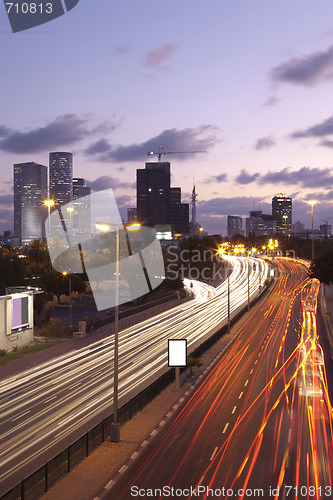 Image of Tel Aviv at sunset