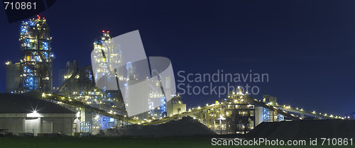 Image of Factory / Chemical Plant At Night