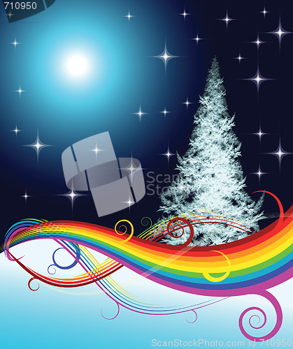 Image of Vector - Fractal Christmas tree