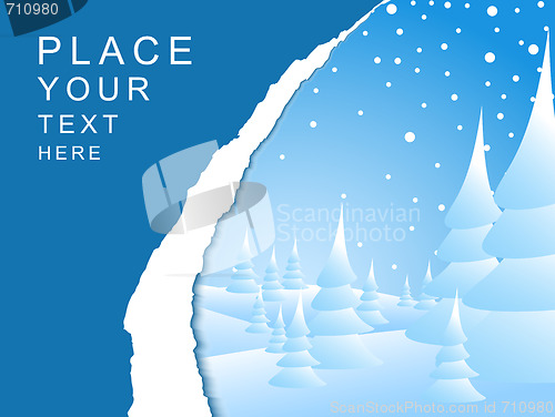 Image of Winter landscape card