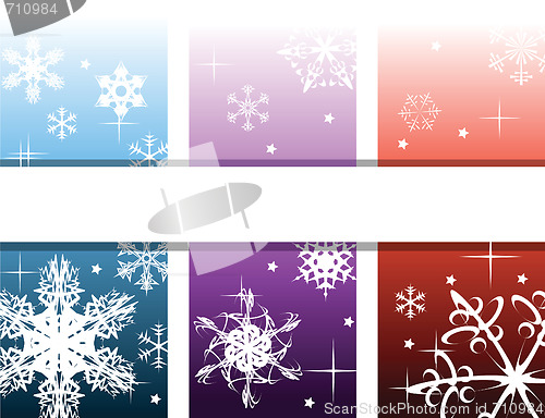 Image of Abstract background with snowflakes