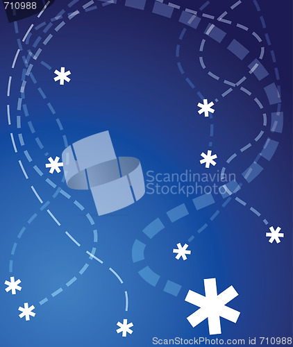 Image of Flying snowflakes