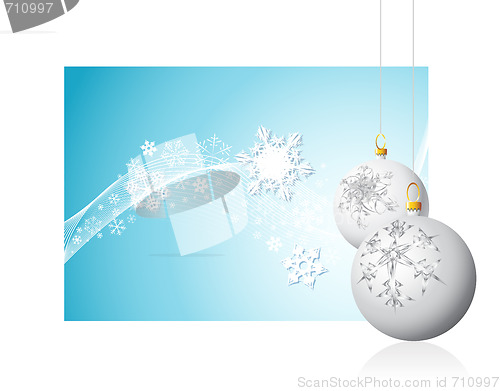 Image of Whtie Christmas bulbs