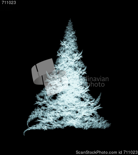 Image of Vector - Fractal Christmas tree