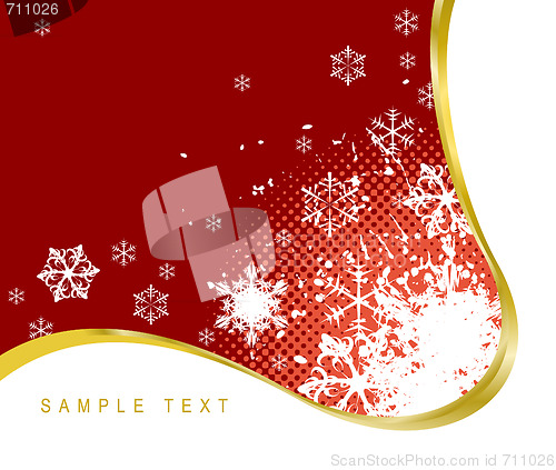 Image of Red Christmas background