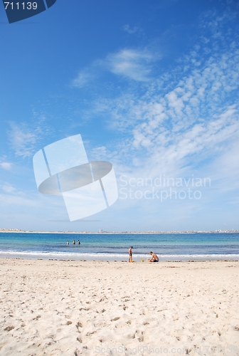 Image of Beautiful Baleal beach at Peniche, Portugal
