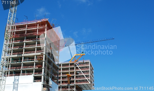 Image of Modern office building under construction