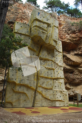 Image of Climbing wall on a park