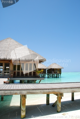 Image of Bungalow's architecute on a Maldivian Island