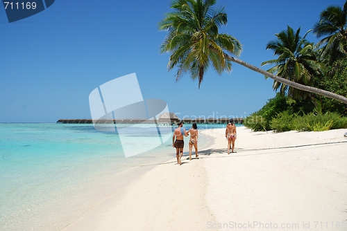 Image of Family spending quality time on a Maldivian Island