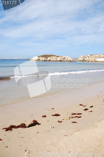 Image of Beautiful Baleal beach at Peniche, Portugal