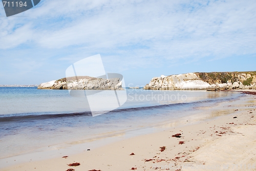 Image of Beautiful Baleal beach at Peniche, Portugal