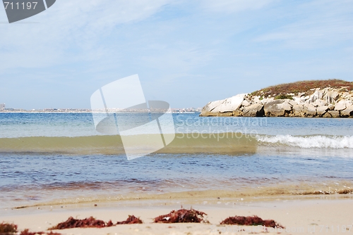 Image of Beautiful Baleal beach at Peniche, Portugal