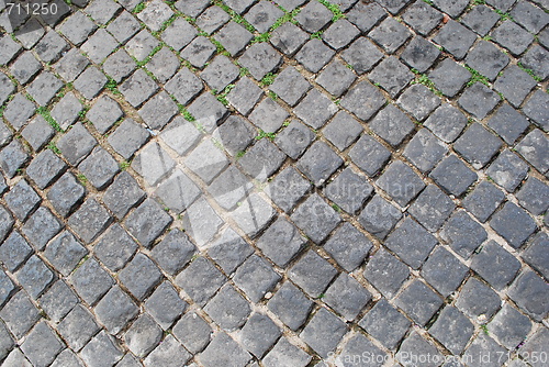 Image of Portuguese tradition black 'calçada'