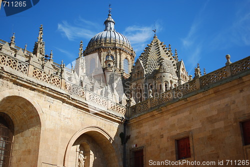 Image of New Cathedral Dome in Salamanca, Spain