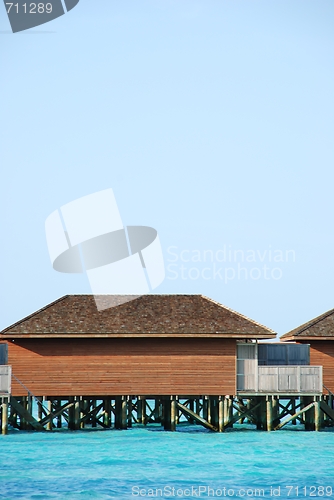 Image of Water villas detail in Maldives