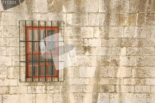 Image of Window with bars of a medieval building